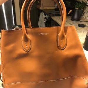 Ralph Lauren Brown Leather Purse